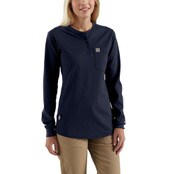 Women's Carhartt Force FR Henley in Navy